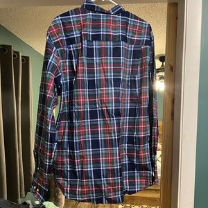 Crown & Ivy plaid dress shirt